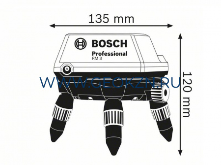 Держатель Bosch RM3+BM3+RC2+вкладка для L-Boxx (0.601.092.800)