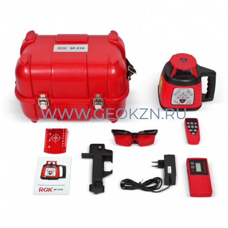 Нивелир RGK SP 310 + штатив RGK SH-170 + рейка RGK LR-2