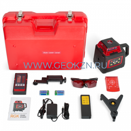 Нивелир RGK SP 400 + штатив RGK SH-170 + рейка RGK LR-2