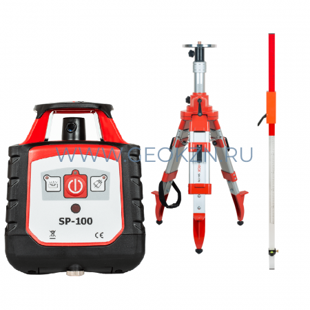 Нивелир RGK SP 100 + штатив RGK SH-170 + рейка RGK LR-2